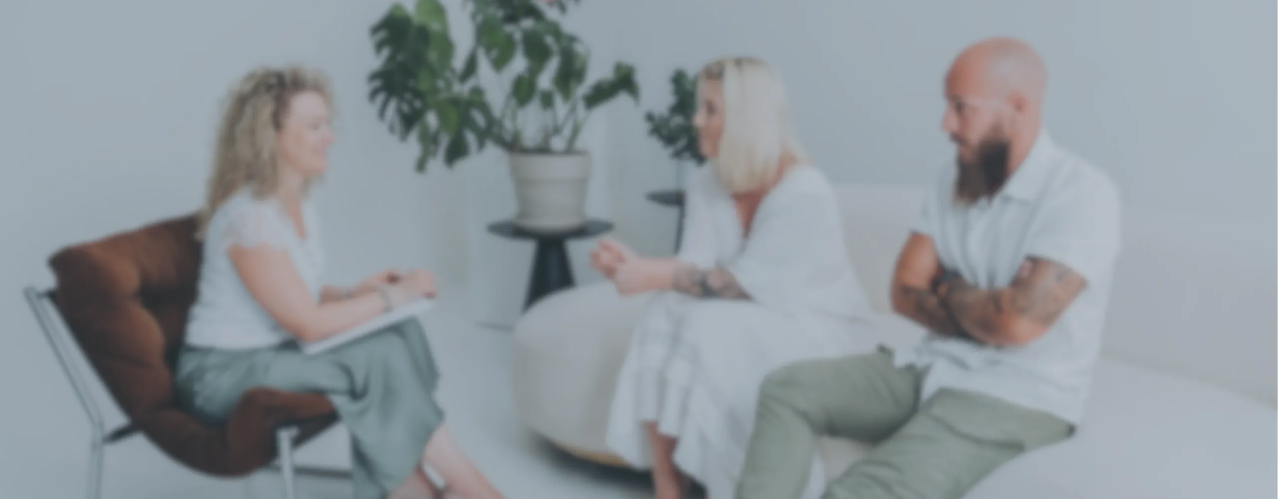 Paar in einer Paartherapie oder Eheberatung