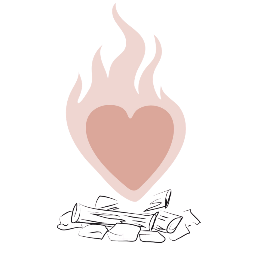 Liebesfeuer als Symbol für emotionale Nähe bei Beziehungsproblemen
